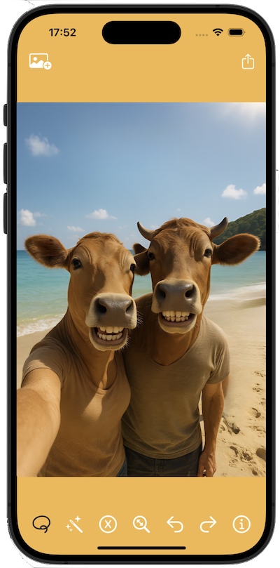 After - vacation photo without strangers